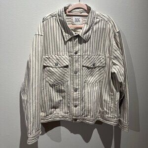 Urban Outfitters BDG Striped Chore Coat XXL